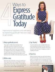 November 2015 Monthly Item of Value - 4 Ways to Express Gratitude Today